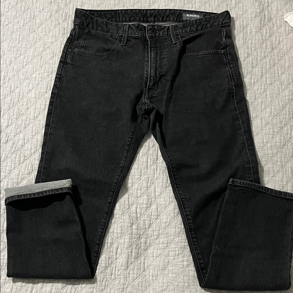 Like NEW w/o tags Bonobos Men's Dark Gray Tailored fit Jeans